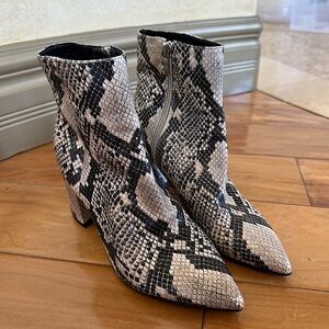 Marc Fisher Retire Bootie Snakeskin